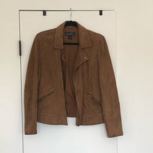 Lucky Brand - Camel Suede Leather Jacket